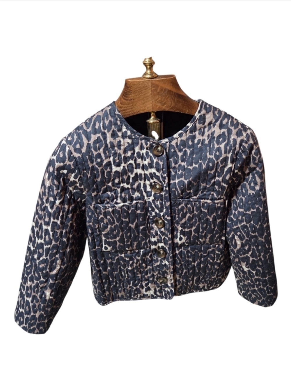 Joie Quilted Reversible Leopard Print & Blacm Jacket Size Small New!